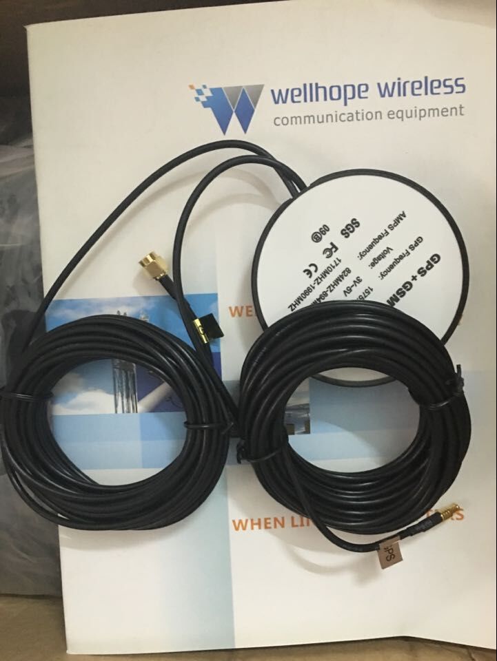  2017 / 6 / 26 Wellhope .Bezprzewodowa GPS i GSM Antena UHF WH-DB-KH WH-GPS-D 